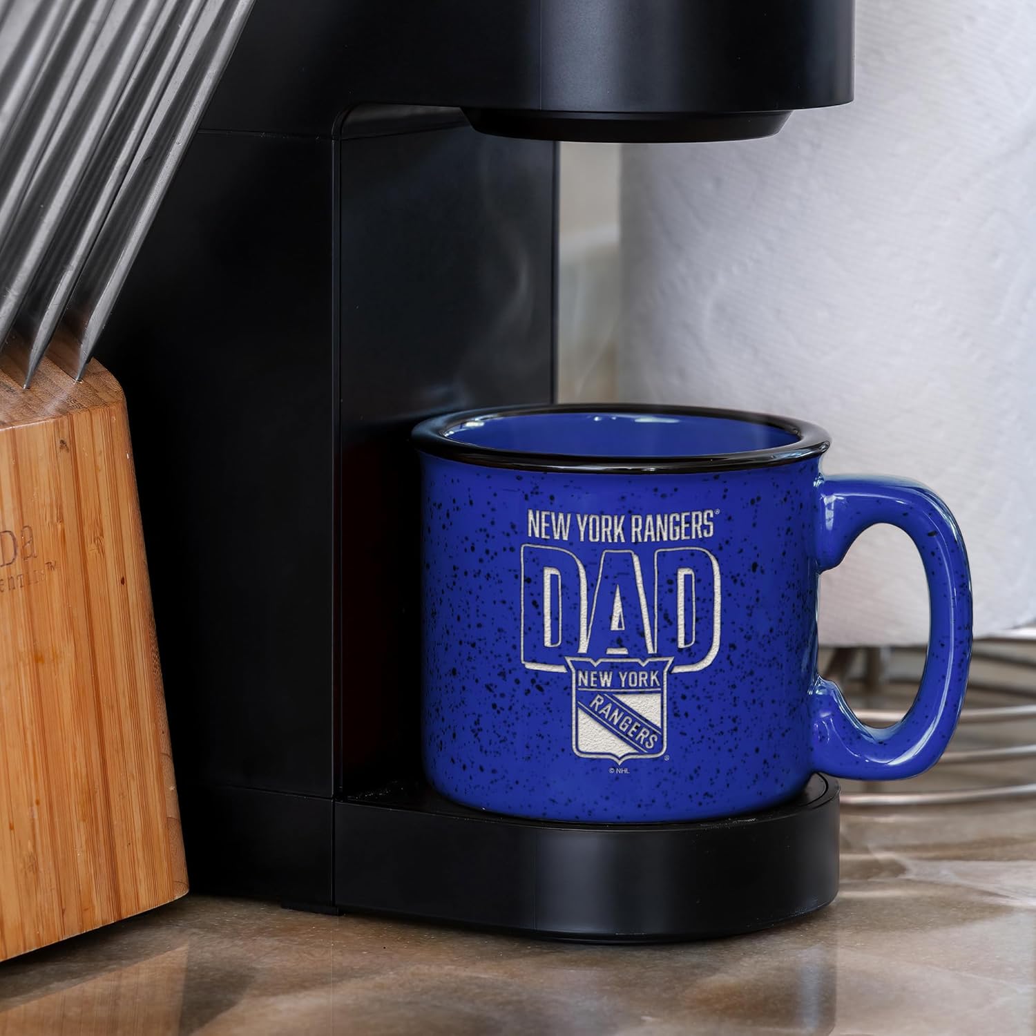 Rico Industries NHL Hockey Dad 12oz Laser Engraved Campfire Mug - Image 4