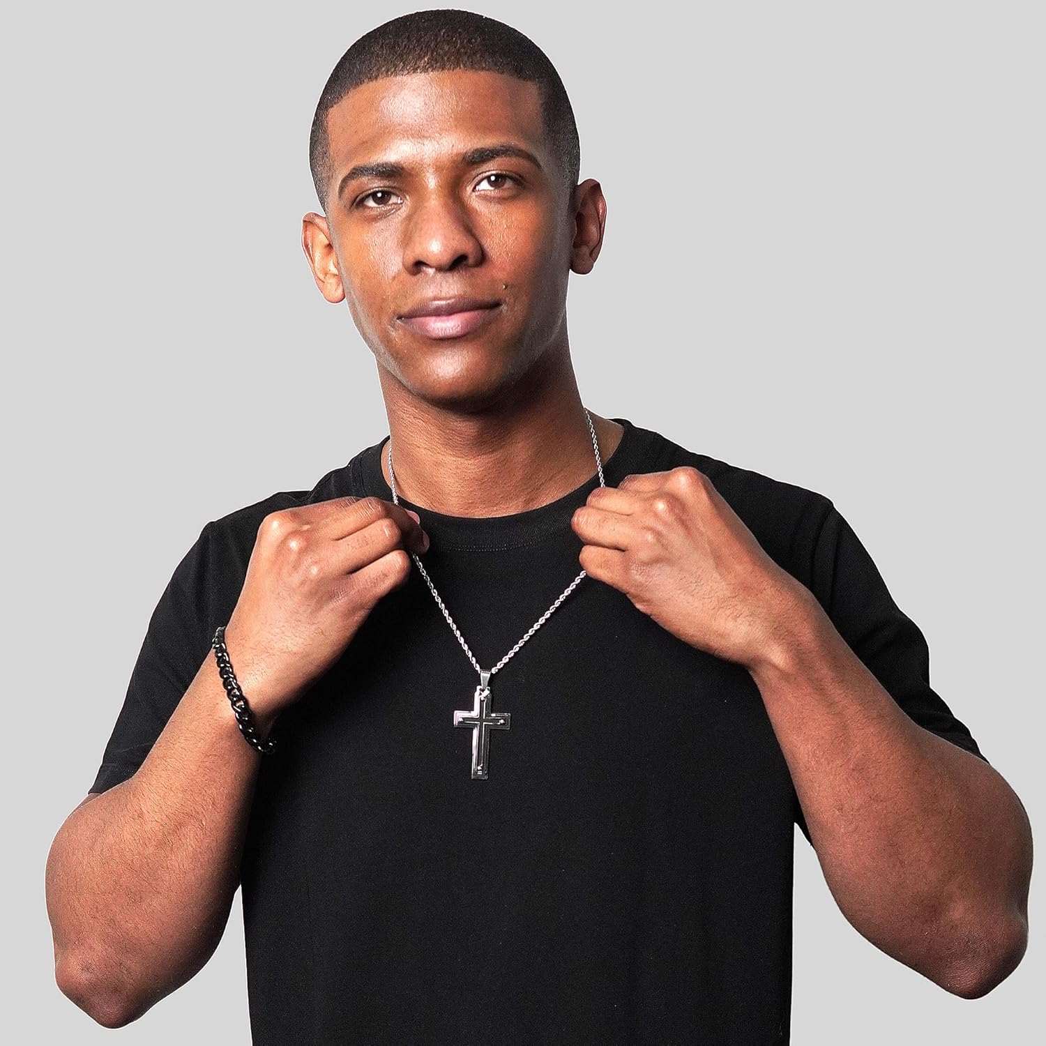 Invicta Bracelet for Men, Stainless Steel Curb Link Chain Jewelry, 8.5mm-11.5mm, 8.5"-9" - Image 4