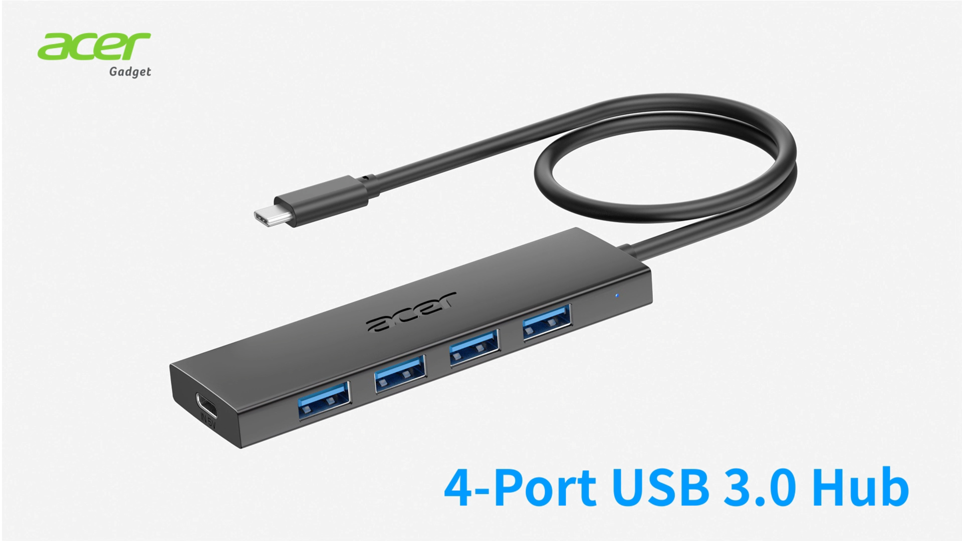 Hub USB 4 Porte Acer Odk350 – USB 3.0 Splitter Portatile Per Laptop E Console