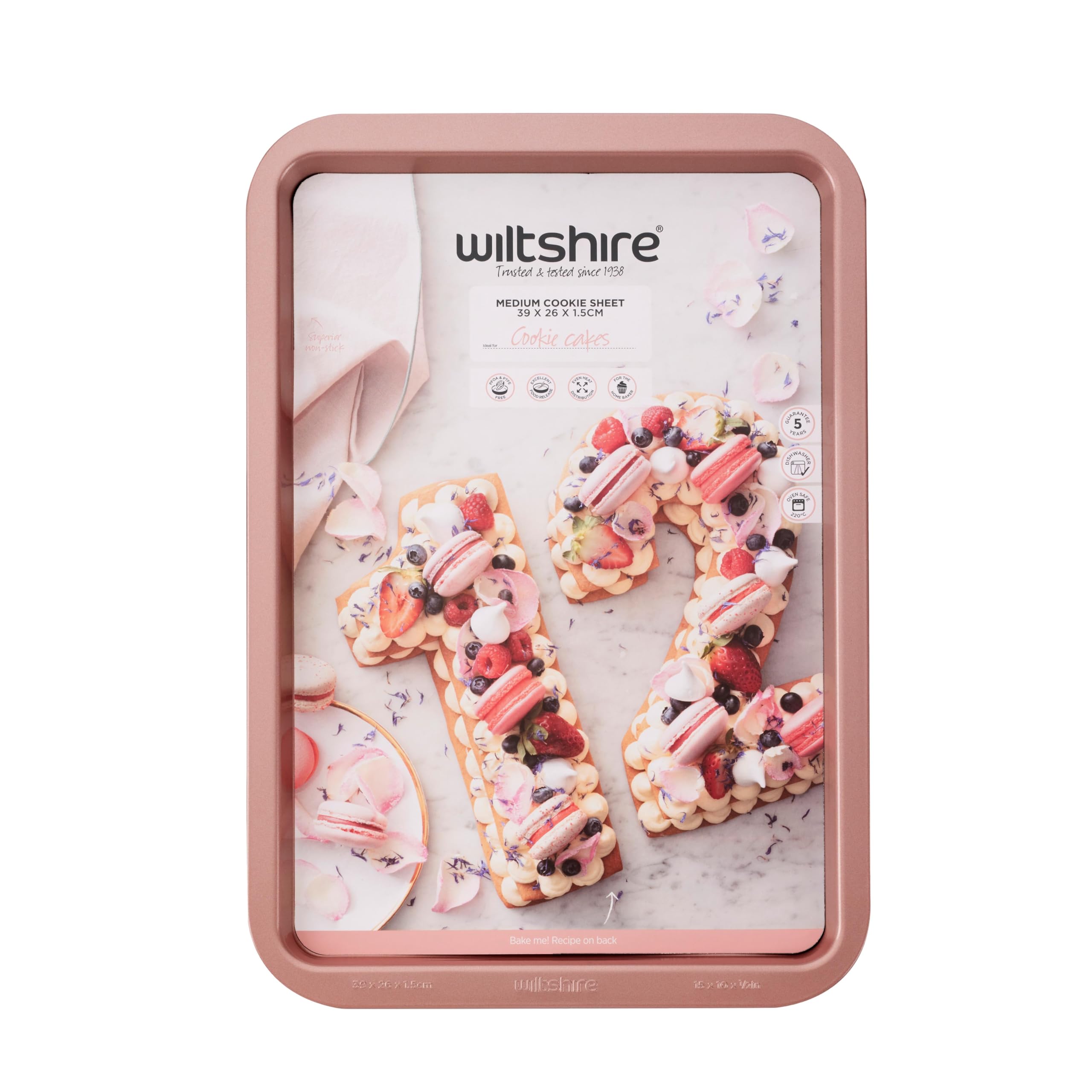 Teglia Rettangolare Antiaderente Oro Rosa - Acciaio Carbonio Per Forno, Brownie E Pane - Foto 12