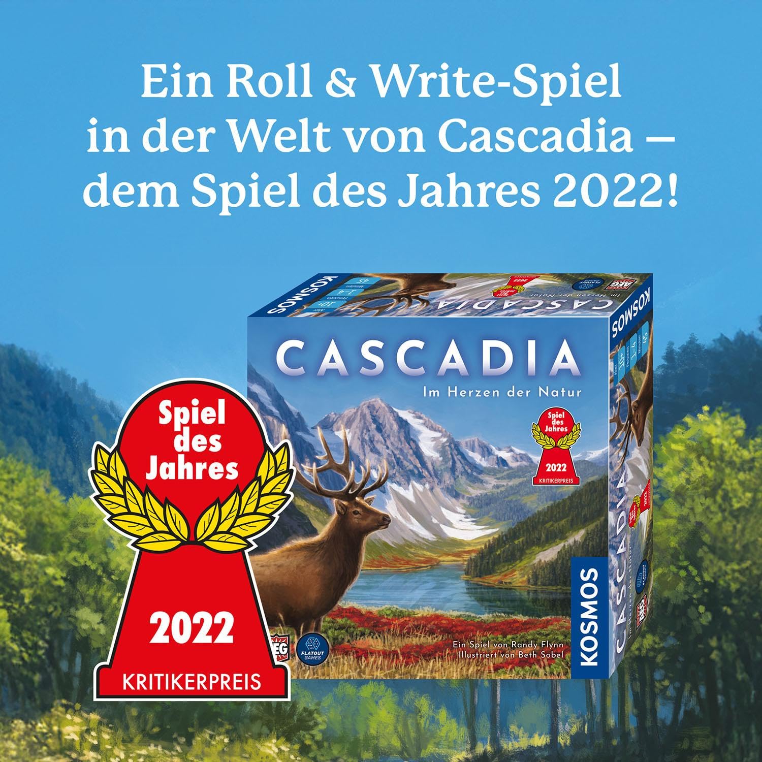 Kosmos 684747 Cascadia Rolling Rivers, gioco di dadi per 1-4 persone dai 10 anni in su 2022