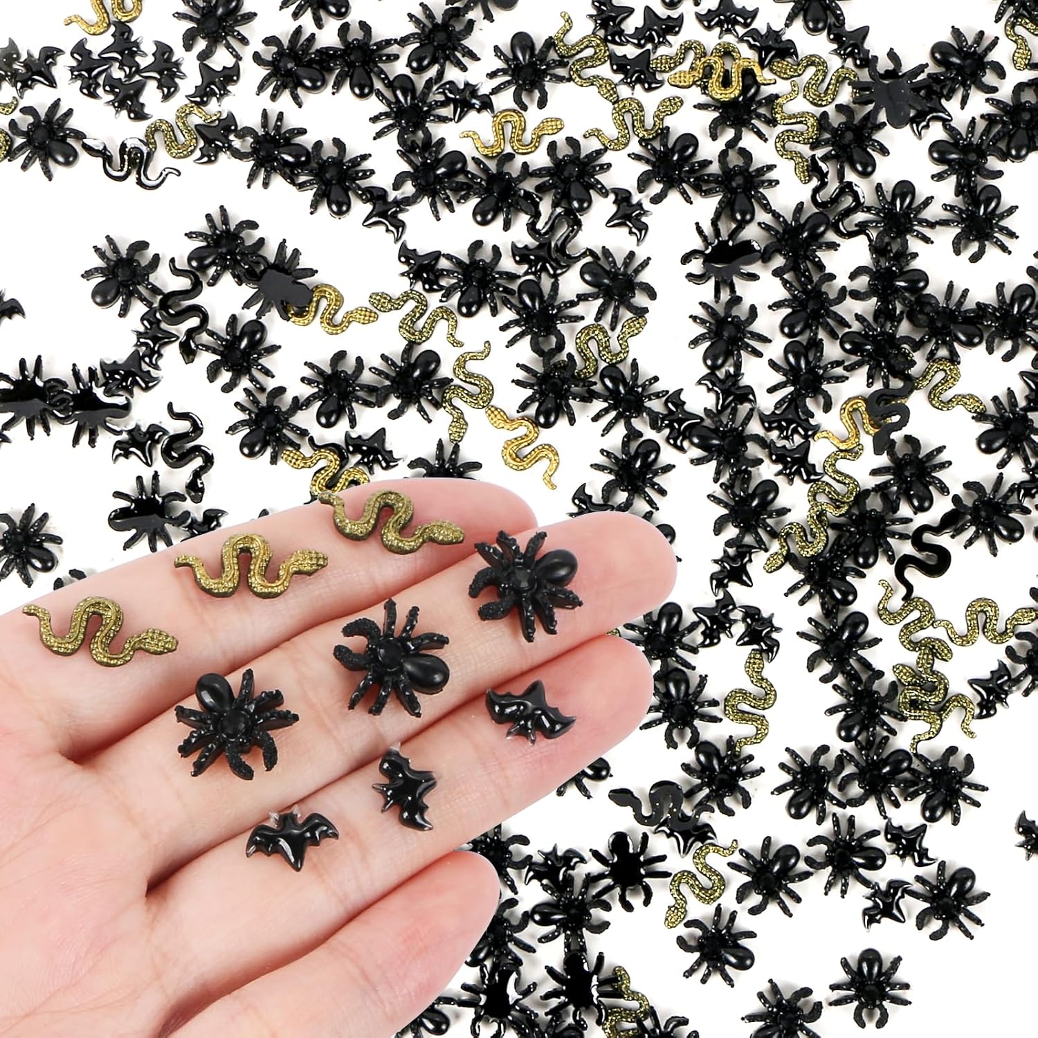 200 Pieces Miniature Halloween Decorations Tiny Resin