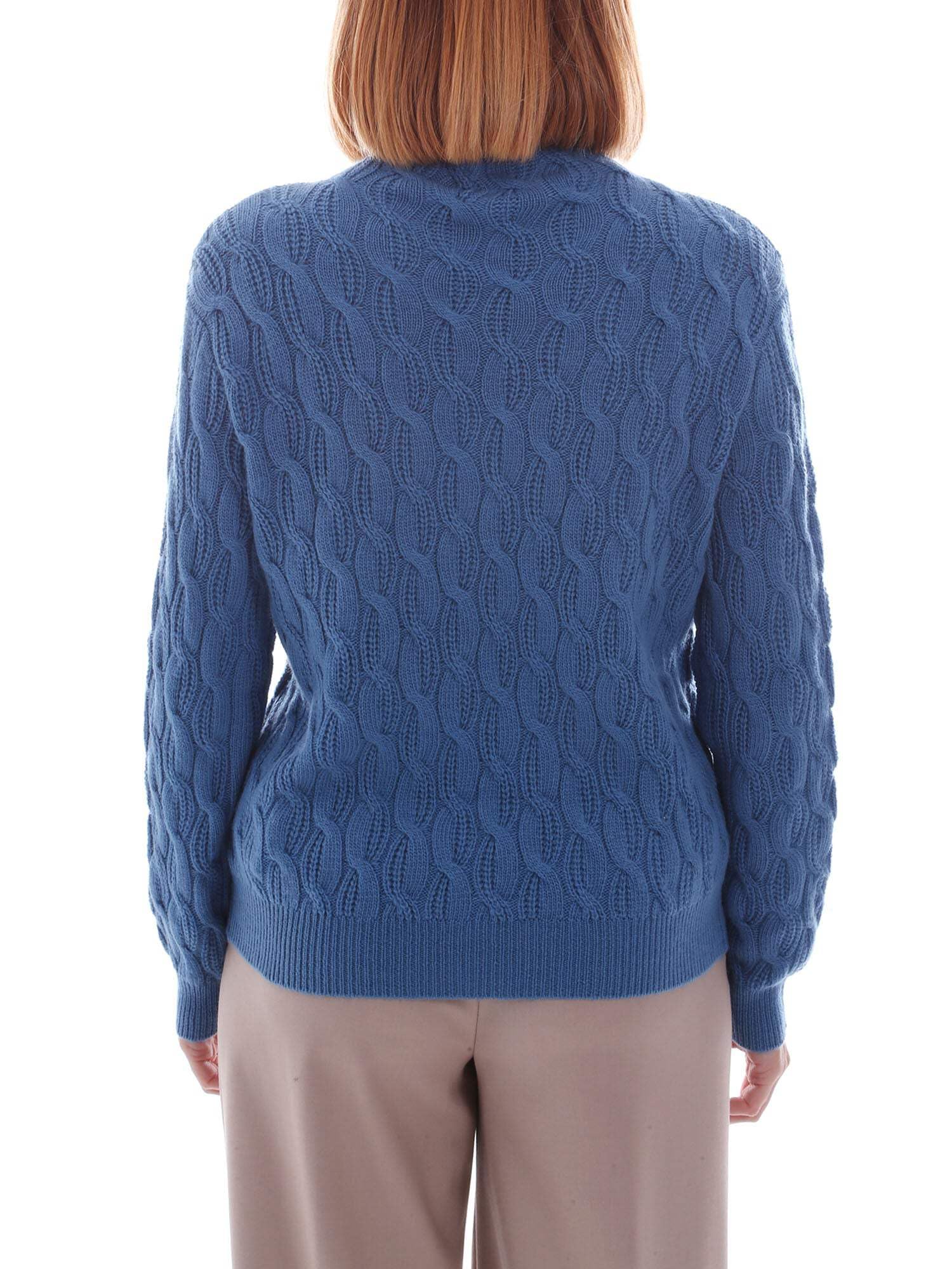 Emme Marella Maglie A Collo Alto Blu 2425366112200