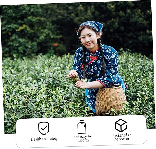 Miniatura 3 de Cabilock Cestas tejidas Ikebana Jarrones de ratán cesta de flores tejida maceta decorativa maceta cesta florero contenedor de plantas cesta de