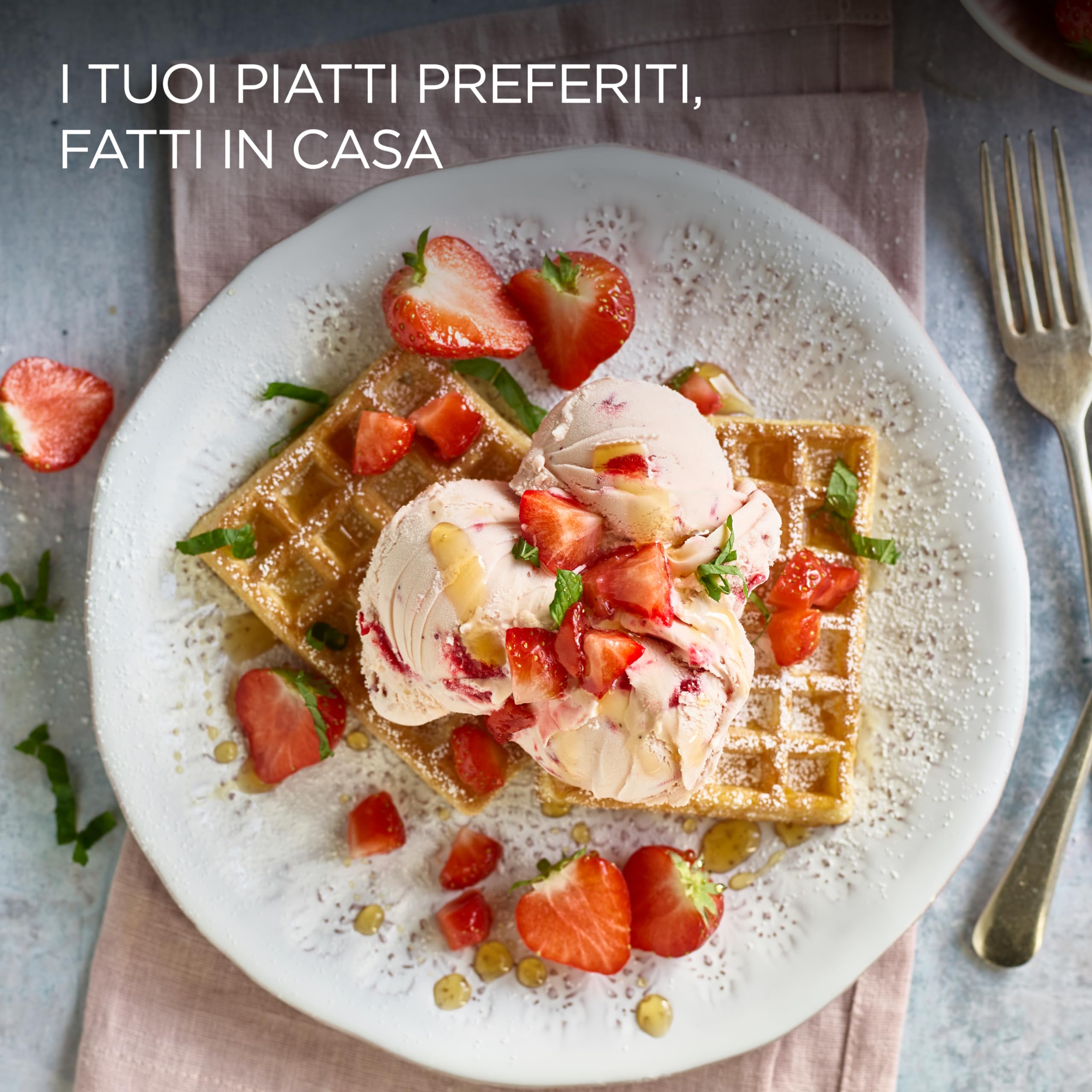 Kenwood KAX71.000WH Accessorio Gelatiera per Sorbetti e Gelati allo Yogurt per impastatrici planetarie con ciotola Grande da 6,7L, Ciotola Gelatiera da 1L, Congela, Prepara e Servi