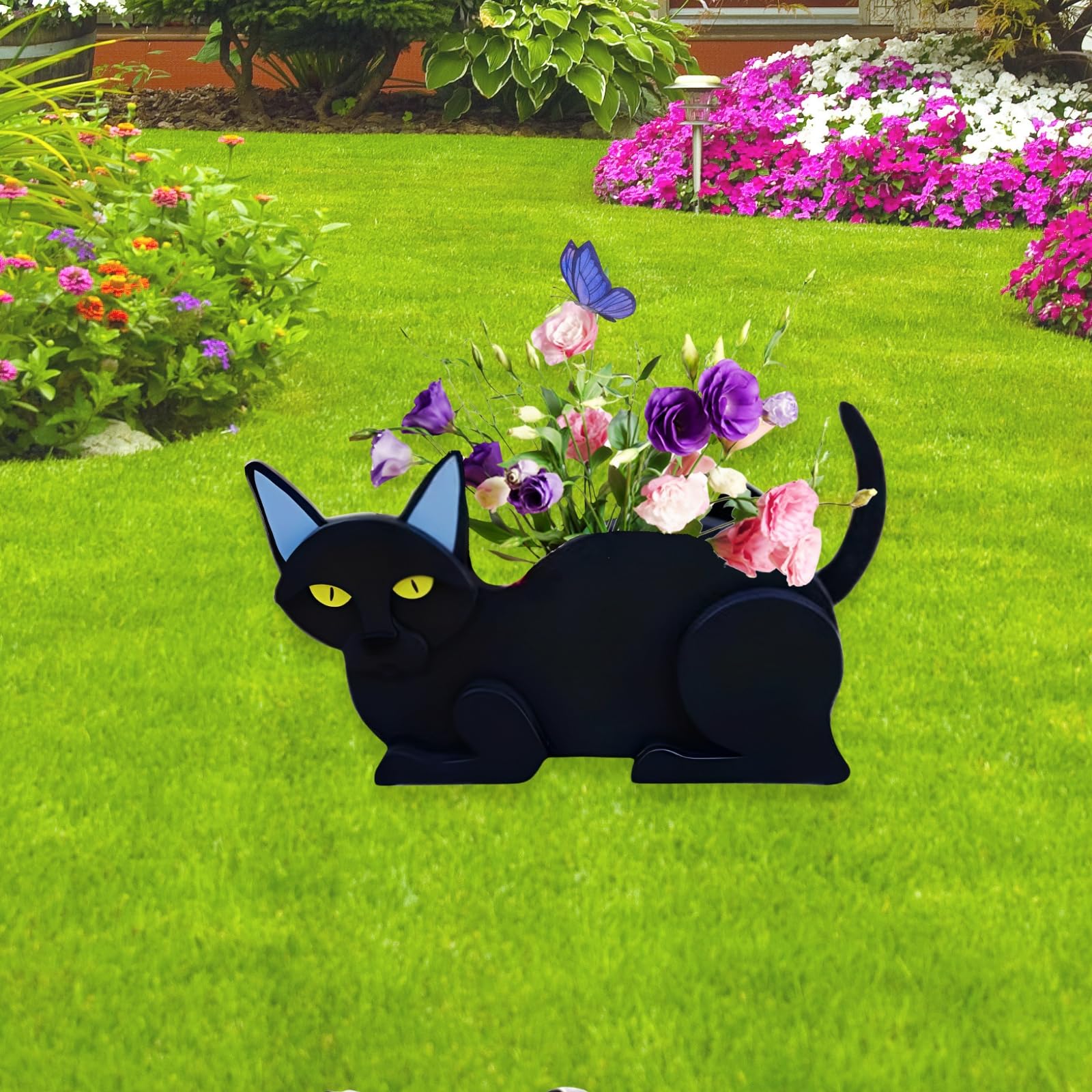 strolfay Black Cat Planter