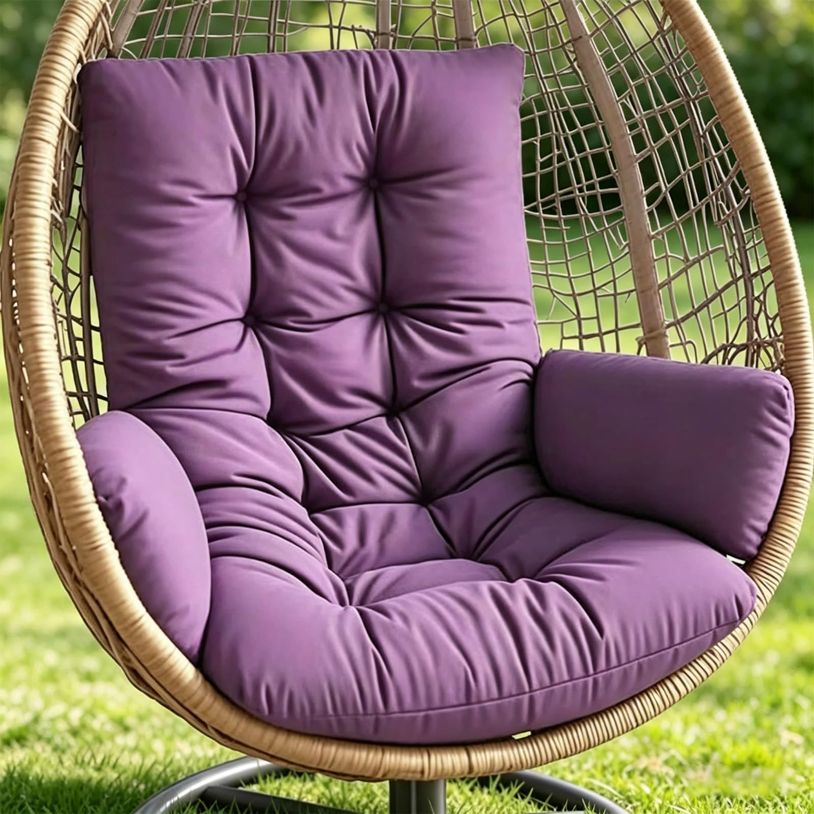 Coussin balancelle œuf épais et respirant pour un confort de fauteuil suspendu haut de gamme