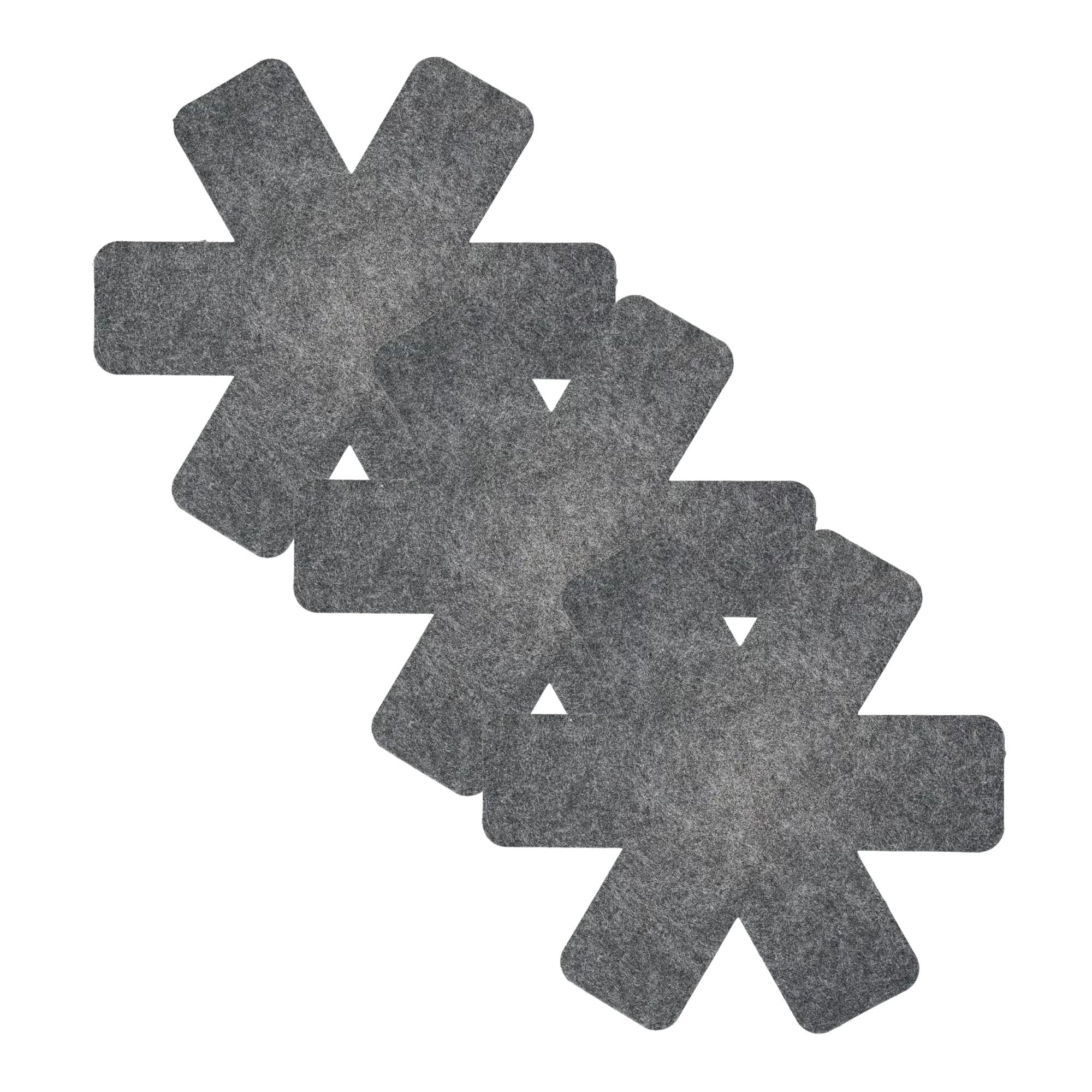 VHD Felt Pot and Pan Protectors - Set of 3, Pot Dividers Pads, Stacking Pan Protectors, Pan Separators, Bowl & Plate Separators, Pads for Protecting and Separating Pots and Pans 11.5 in (29 CM)