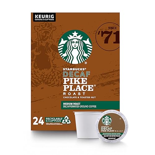 Miniatura 9 de Starbucks Cápsulas de café descafeinado K-Cup, House Blend para cafeteras Keurig, 1 caja (40 cápsulas)