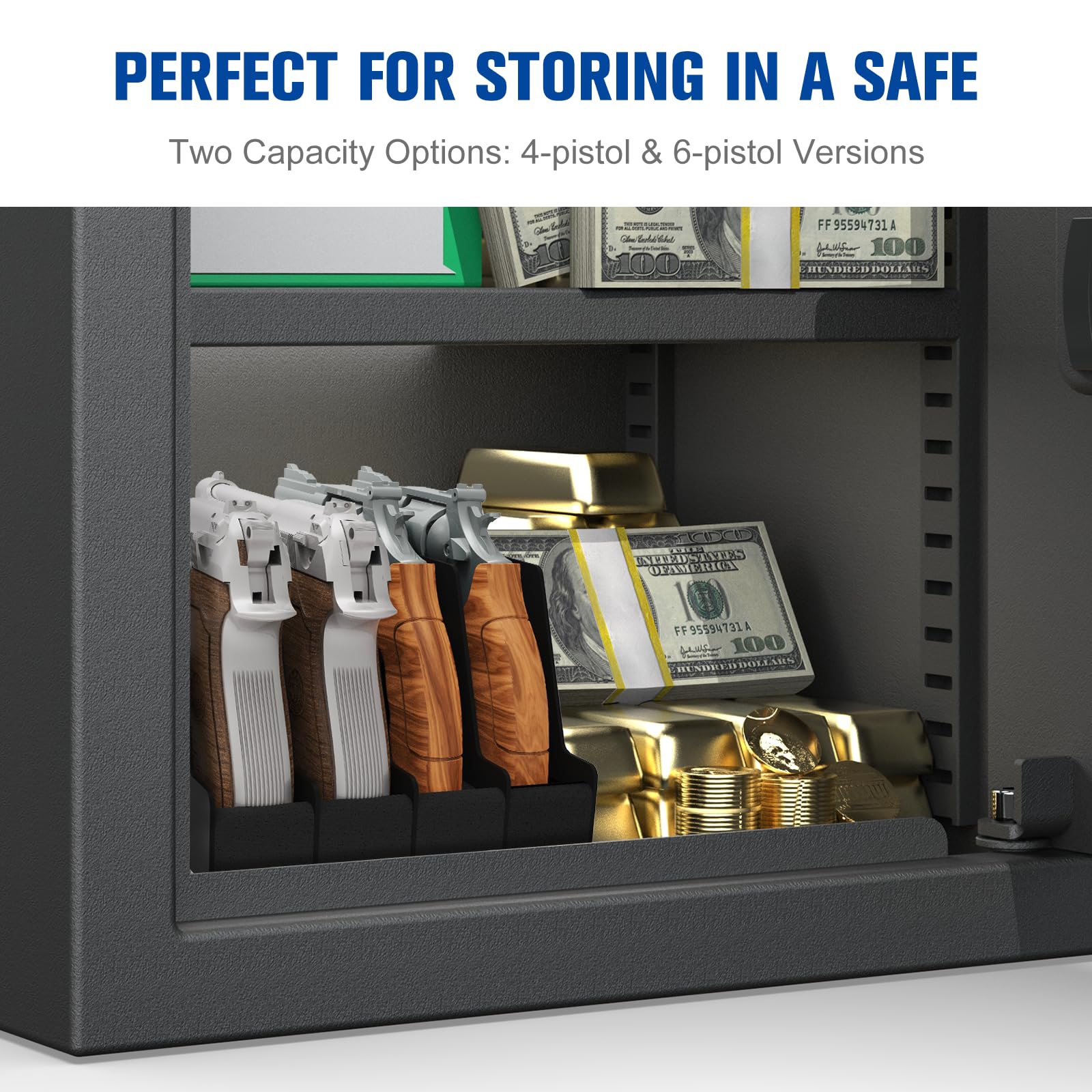 Snapklik.com : Pistol Rack For Gun Safe, Indoor Gun Racks Storage ...