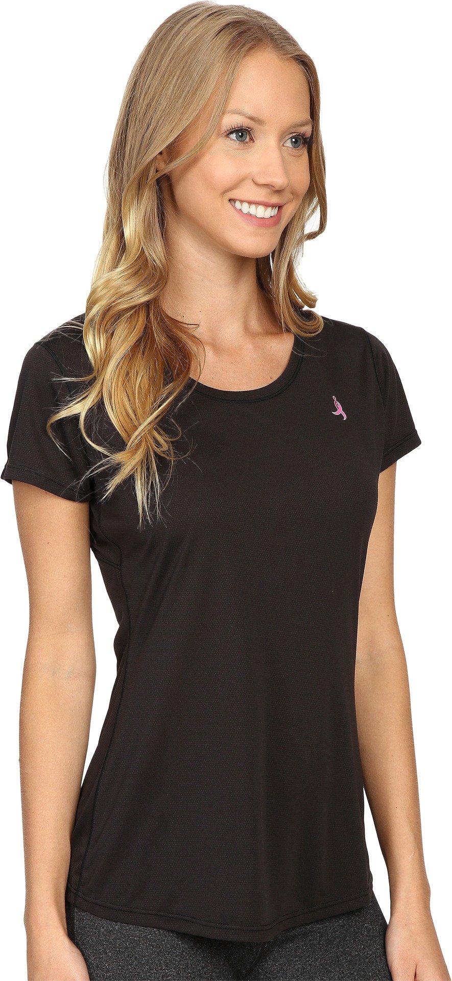 New Balance Women's Komen Accelerate Short Sleeve, Black, S