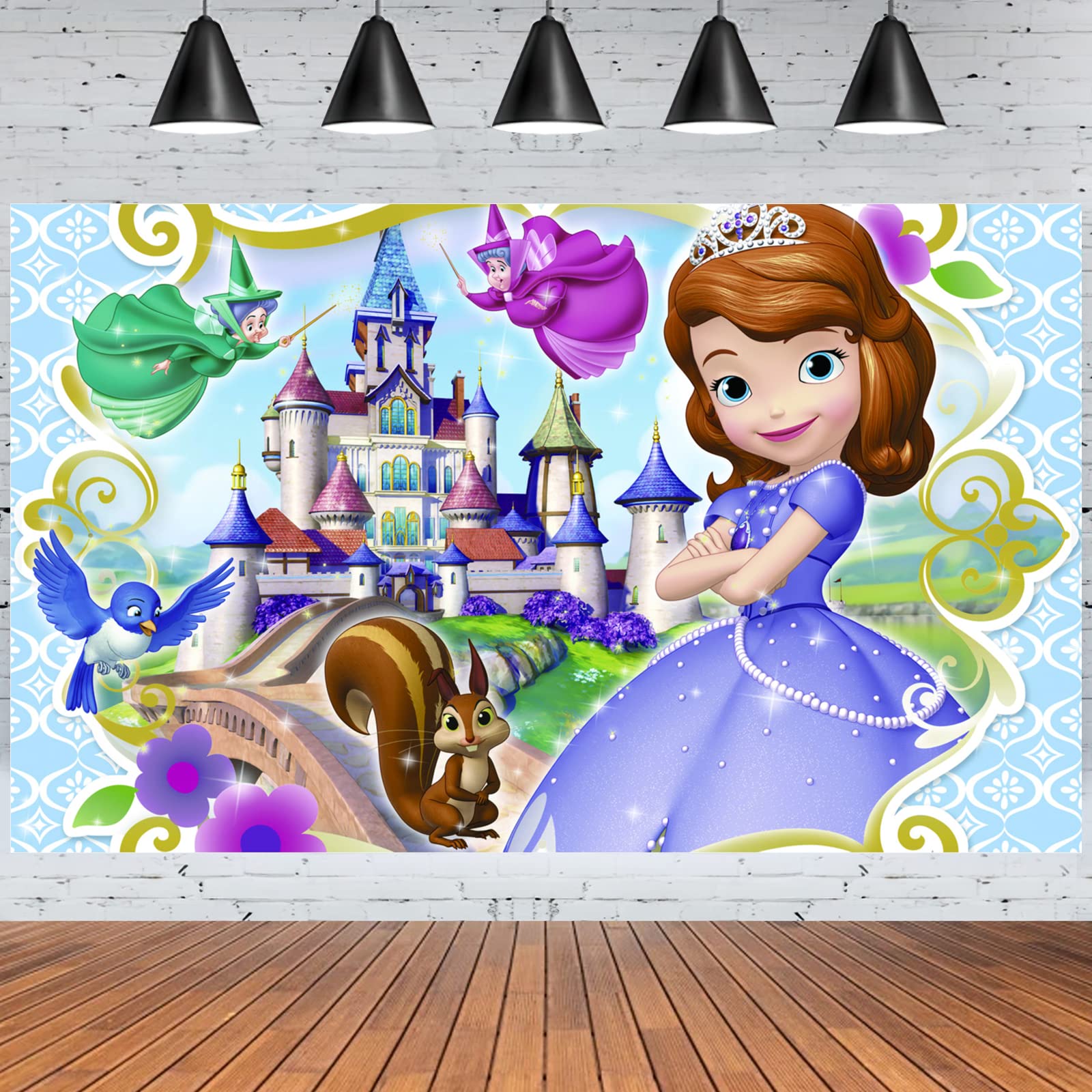 Buy Sofia The First Party Supplies, Princess Sofia Birthday Backdrop