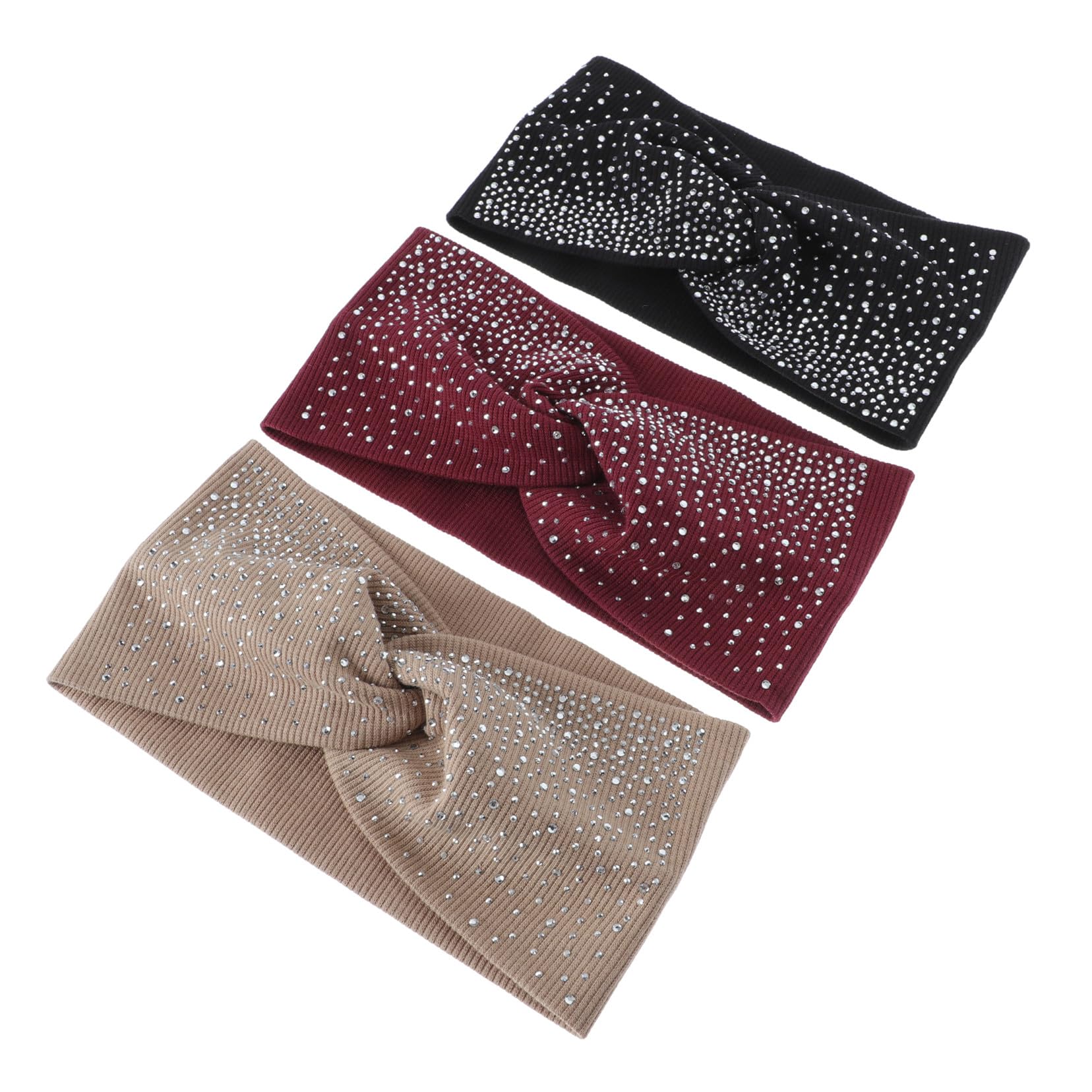 Beavorty 9piezas Diademas Cruzadas De Color Sólido Para Yoga y Ejercicio Accesorios De Cabello Elásticos Para Mujeres Para Actividades Deportivas y Estilo Diario