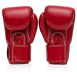 Fairtex BGV1 Muay Thai Boxing Training Sparring Gloves for Men, Women, Kids| Premium Quality, Light Weight & Shock Absorbent 14 oz Boxing Gloves -Red