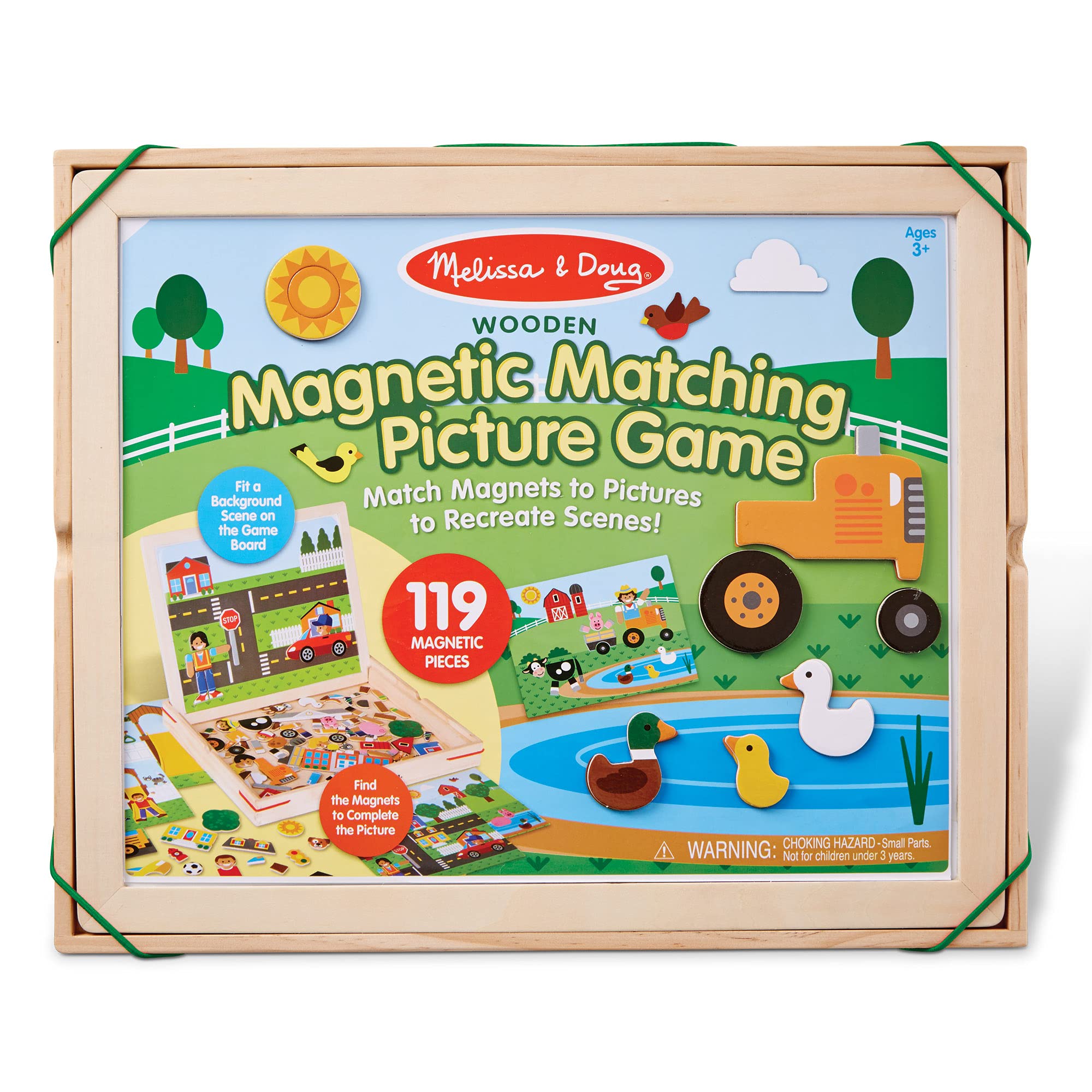 Melissa & Doug Wooden Matching Picture Game With 119