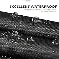 Vista 7 de iBirdie Cubierta impermeable para cortacésped de 24, 25, 26 pulgadas, resistente a la intemperie 600D, resistente a la intemperie, resistente a