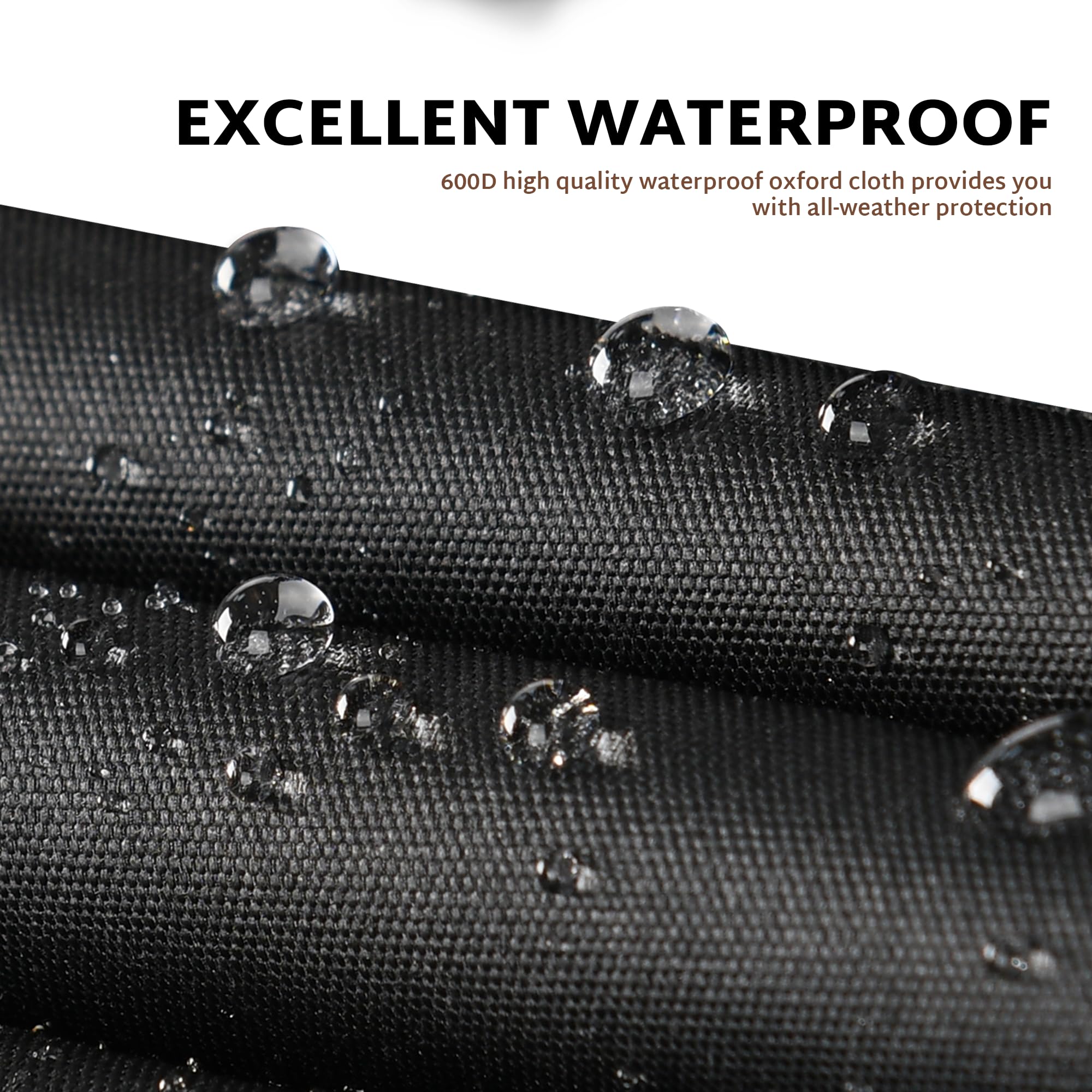 iBirdie Cubierta impermeable para cortacésped para cortacésped de 24 a 26 pulgadas, resistente a la intemperie 600D, resistente a los rayos UV, protector de cortacésped