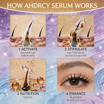 Eyelash Growth Serum Advanced Natural Lash Enhancing Formula for Longer, Fuller & Thicker Looking Lashes in 4 Weeks, Gentle for Sensitive Eyes, Lightweight Non-Greasy Formula 3 mL