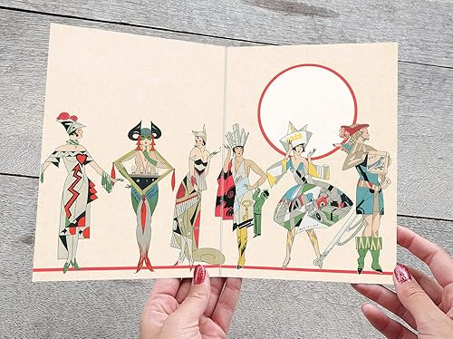 Miniatura 2 de PIXILUV Tarjeta de felicitación de feliz cumpleaños  Moda vintage hombres y mujeres hablando en un evento elegante  Deseos de cumpleaños Vintage