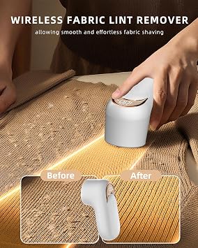Lint Remover, Fabric Shaver Bobble Remover for Clothes with LED Display