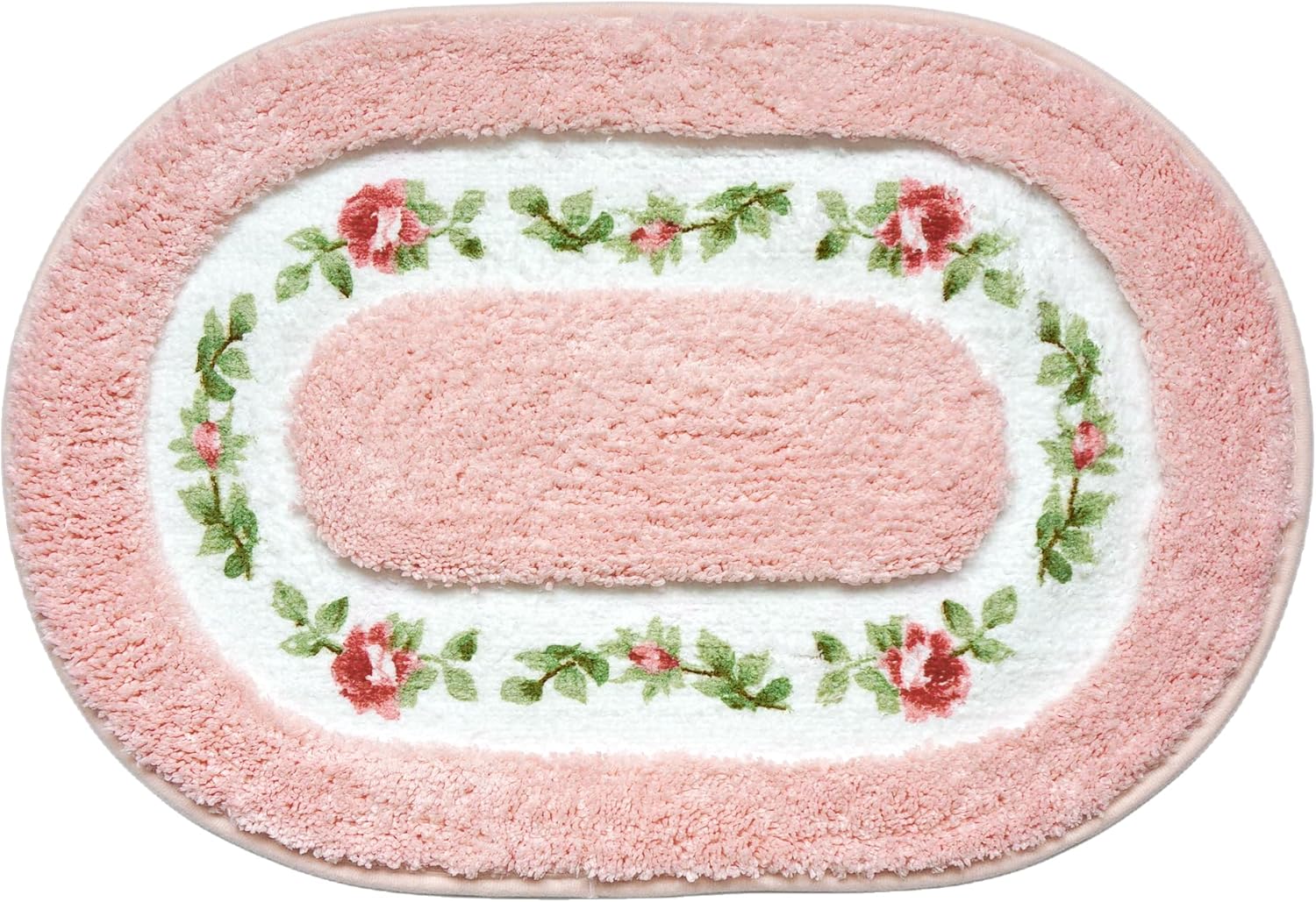 Amazon.com: QMEAKMONY Bathroom Rugs with Romantic Rose Flower Absorbent ...