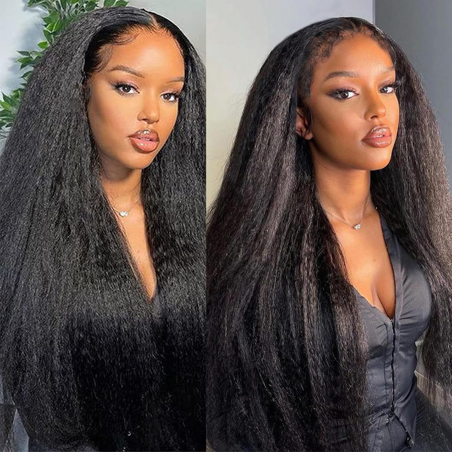 13x6 Kinky Straight Closures Ear To Ear Free Part Brazilian Remy Virgin Human Hair with Baby Hair Invisible Knots Natural Color 10inch