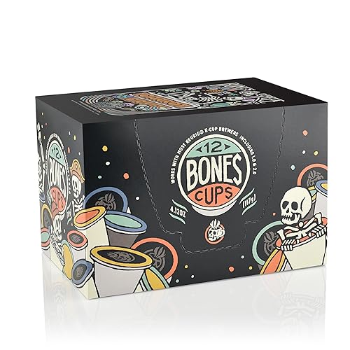 Miniatura 10 de Bones Coffee Company Tazas de café saborizadas Sweet Tater Swirl con sabor a malvavisco tostado y batatas  12 cápsulas de café de una sola porción