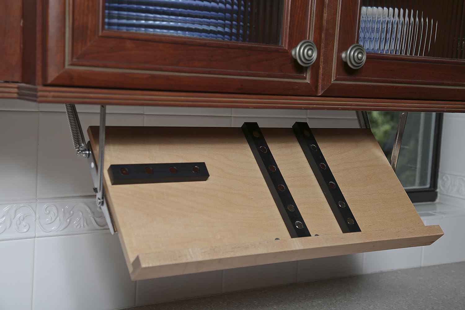 Under Cabinet Knife Block (LARGE, Natural) - 3 Sizes & 5 Finishes Available