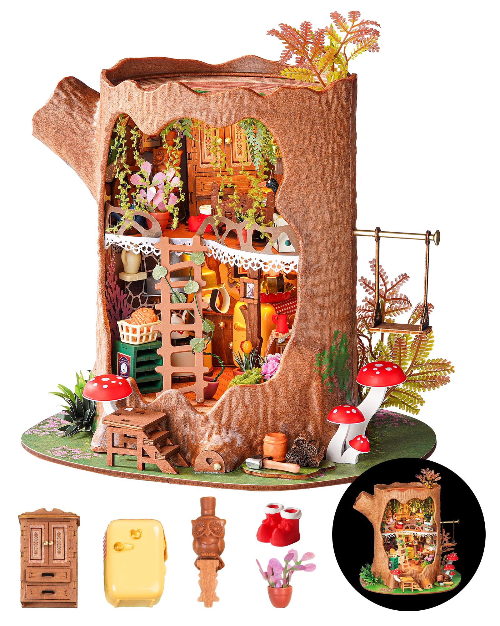 DIY Miniature Forest Fairy House Kits - Fairytale Tree House