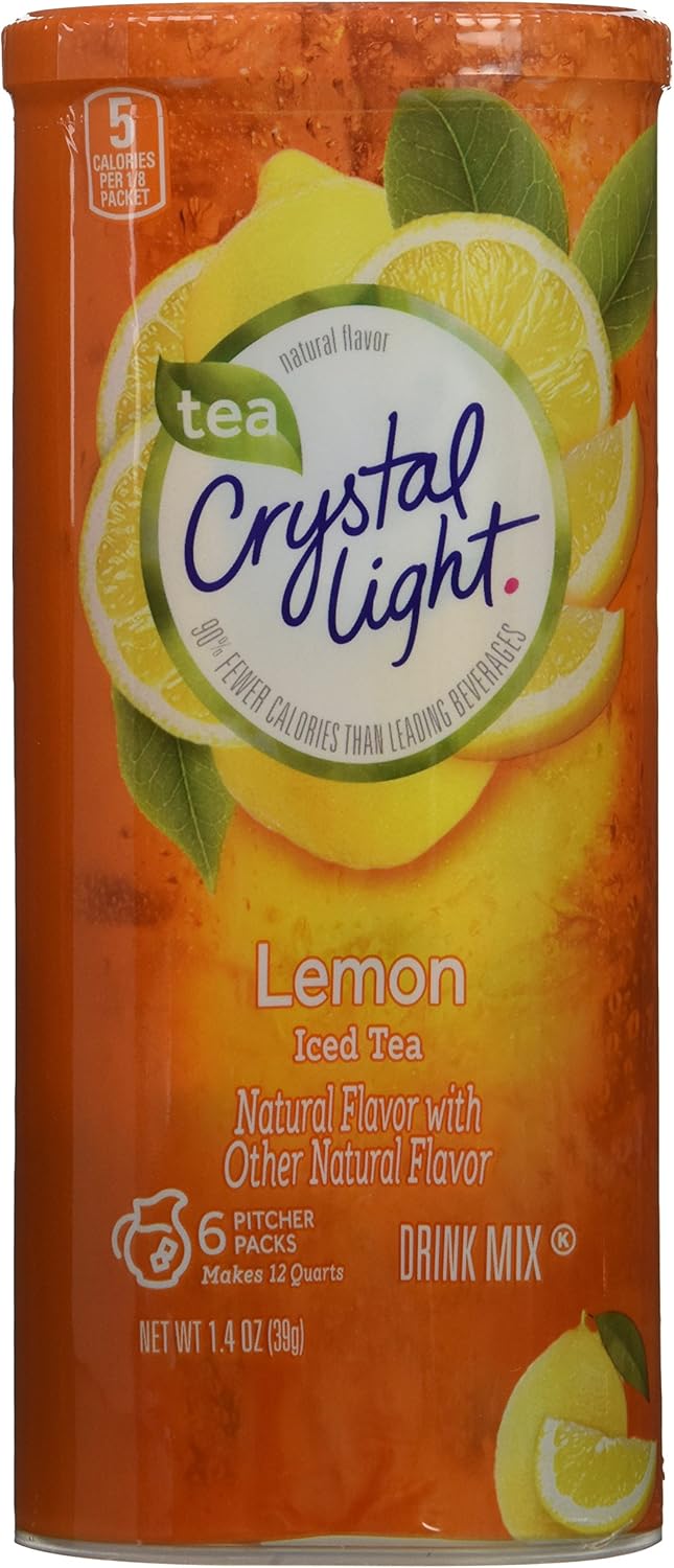 Crystal Light Iced Tea, With Lemon Flavoring 1.4Ounce Unit (Pack of 6