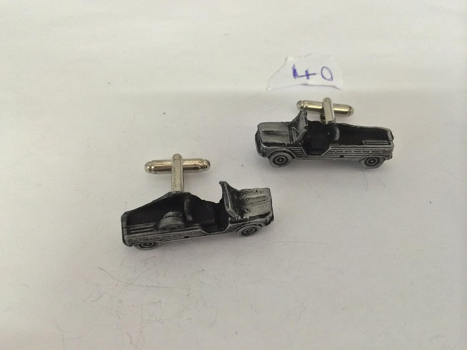Citroen Mehari spinki do mankietów 3D klasyczny samochód cyny efekt spinki do mankietów ref40