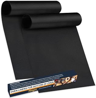 Meegoo 2-Pack Oven Liners - Heavy Duty Non-Stick Oven Bottom Mats, 15.74x23.62 Inch BPA PFOA Free Protectors