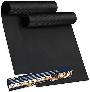 Oven Liners for Bottom of Oven, 2 Pack Large Thick Heavy Duty Non-Stick Teflon Oven Mat Set, 15.74"x 23.62" BPA and PFOA Free Oven Floor Protector Liner, Kitchen Friendly Cooking Accessory