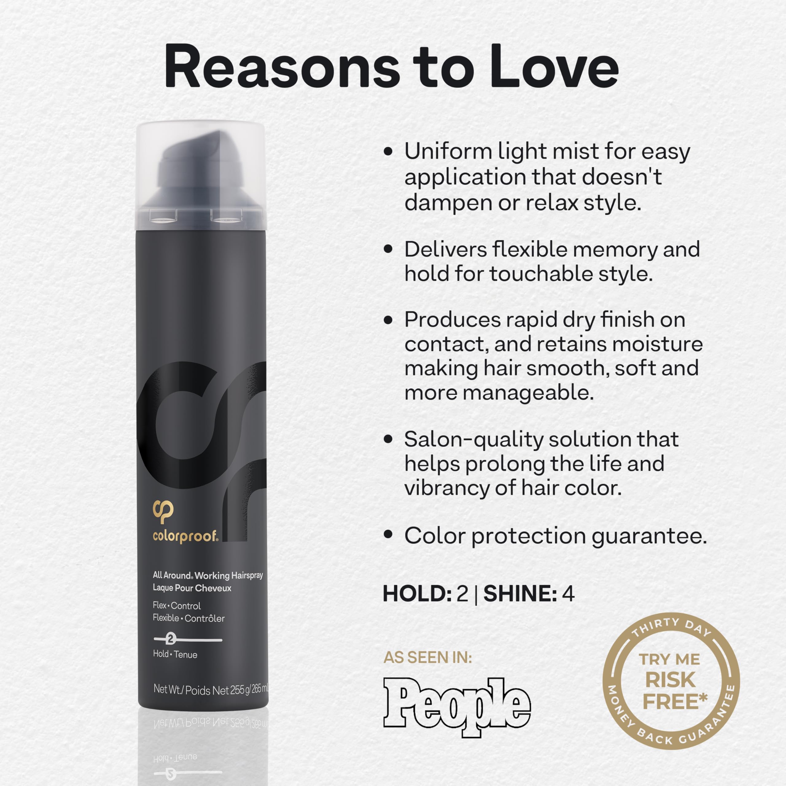Colorproof All Around Working Hairspray, Flexible Hold, 9 Fl Oz