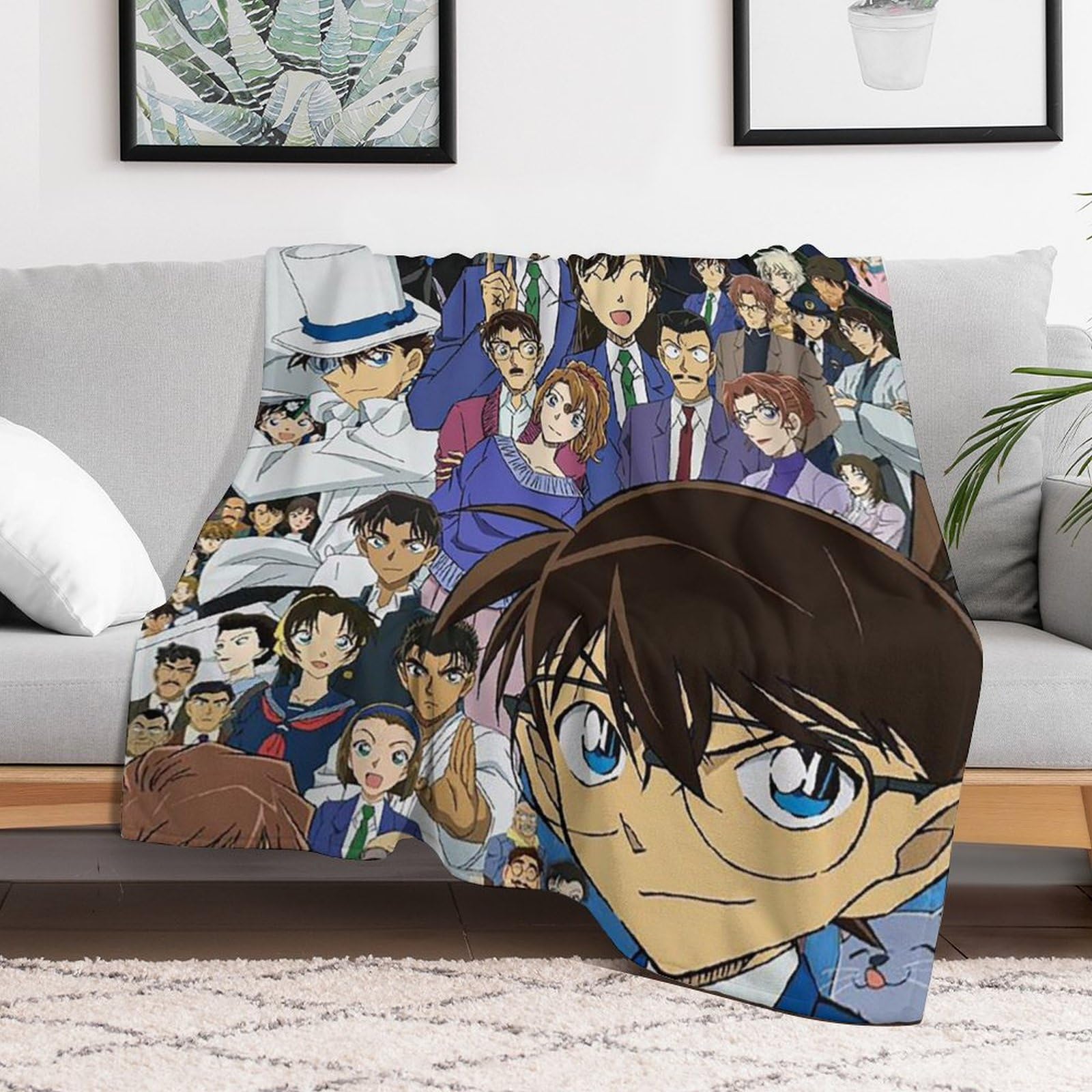 Amazon｜名探偵コナン 毛布 フランネルブランケット エアコン