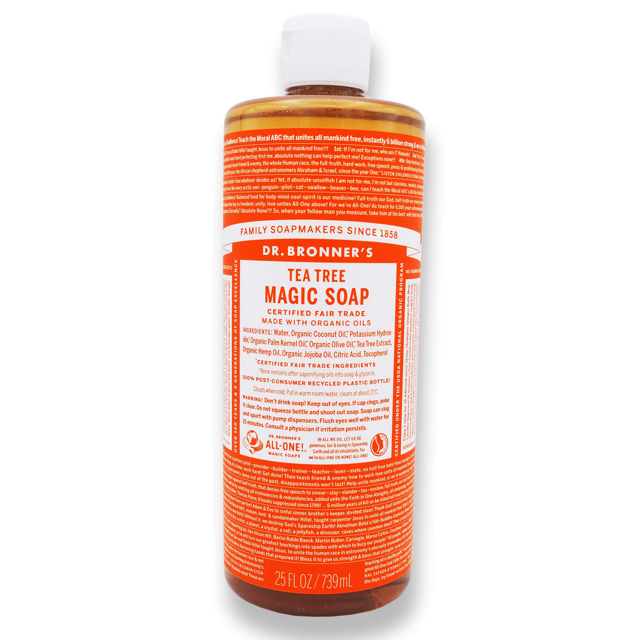 ドクターブロナー マジックソープ ティートゥリー　739ml ×4本 ドクターブロナー ティーツリー マジックソープ 946ml