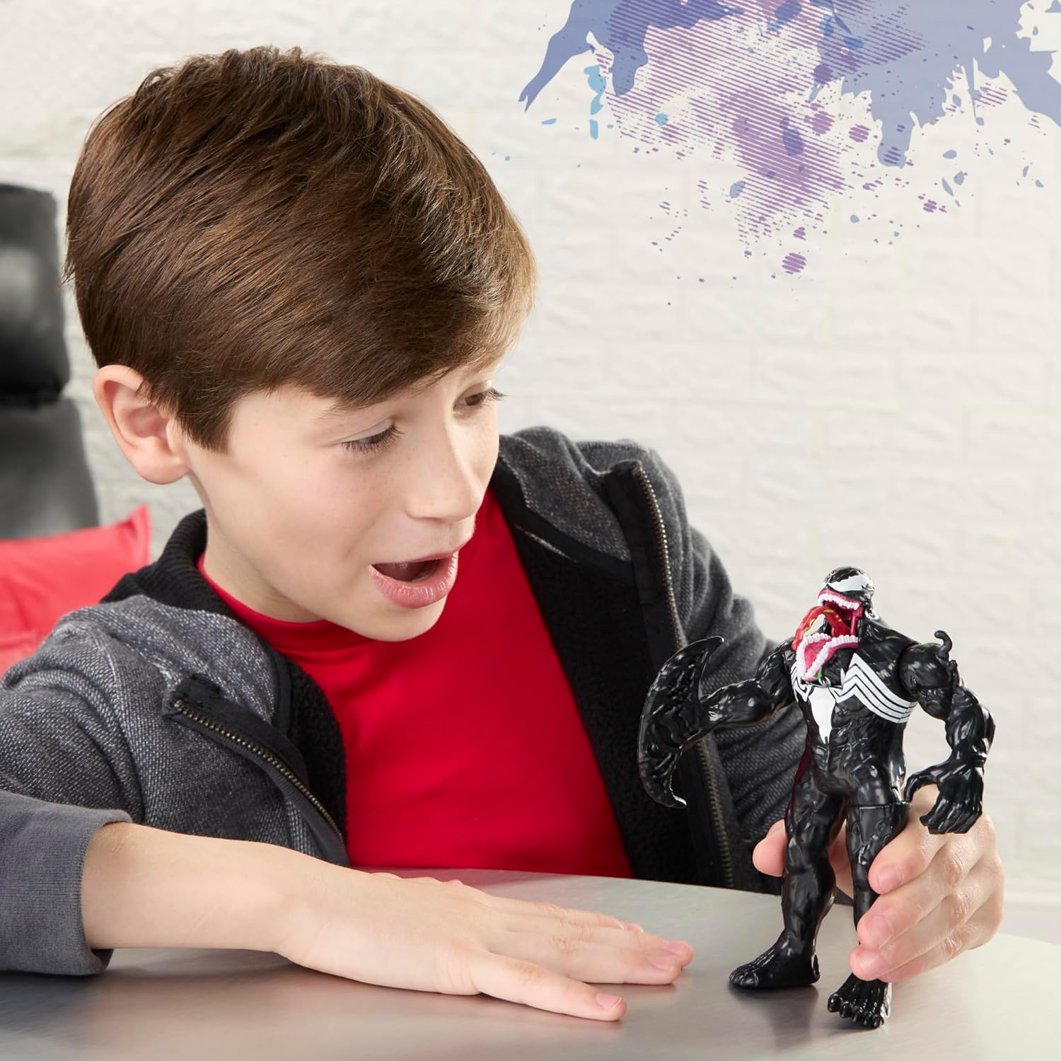 SPIDER-MAN Marvel Venom Action FX, 6-Inch (15.2 CM) Electronic Action Figure with Sound Effects, Super Hero Toys for Kids, Ages 4+ - Image 9