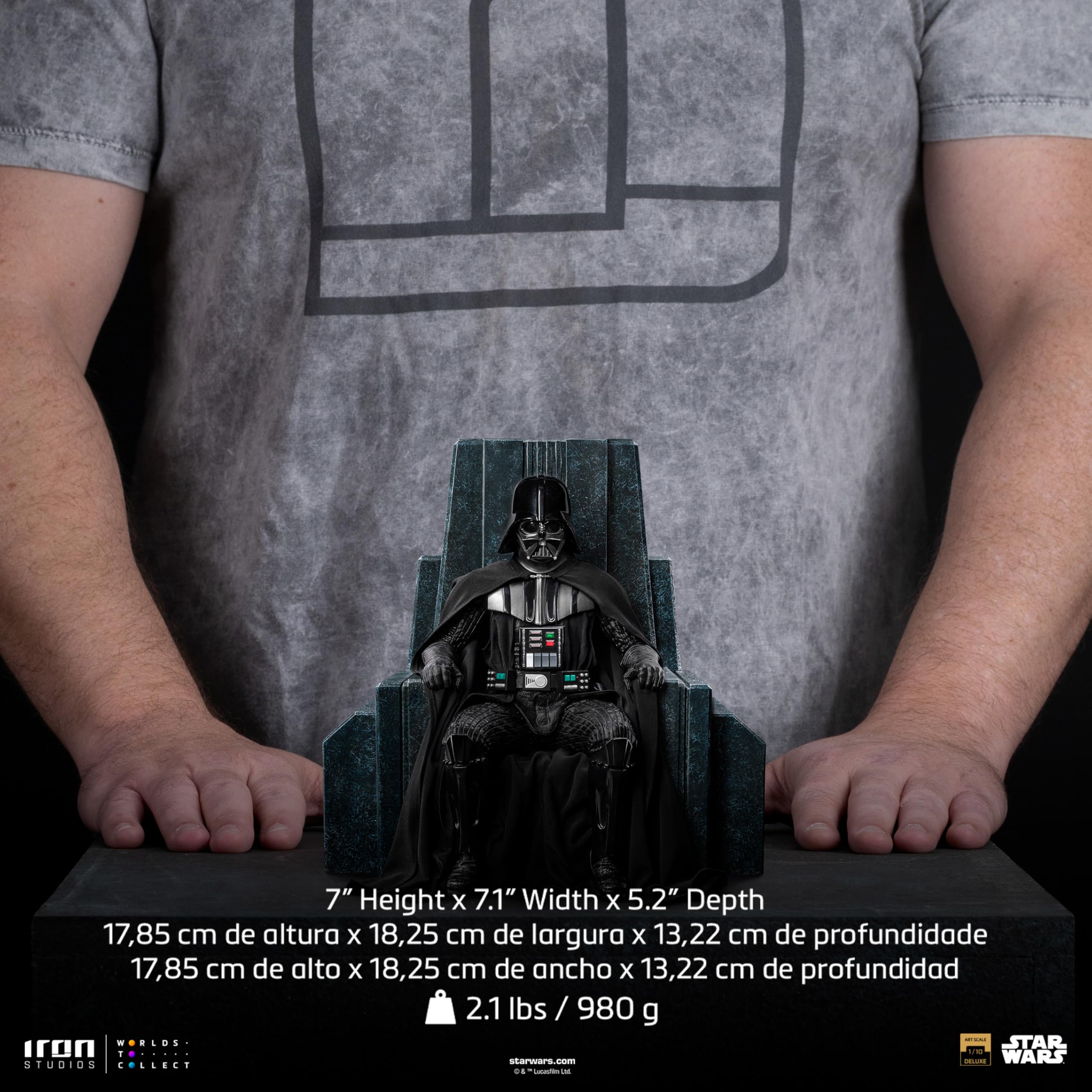 Star Wars Art Scale statuetka 1/10 Darth Vader on Throne 18 cm