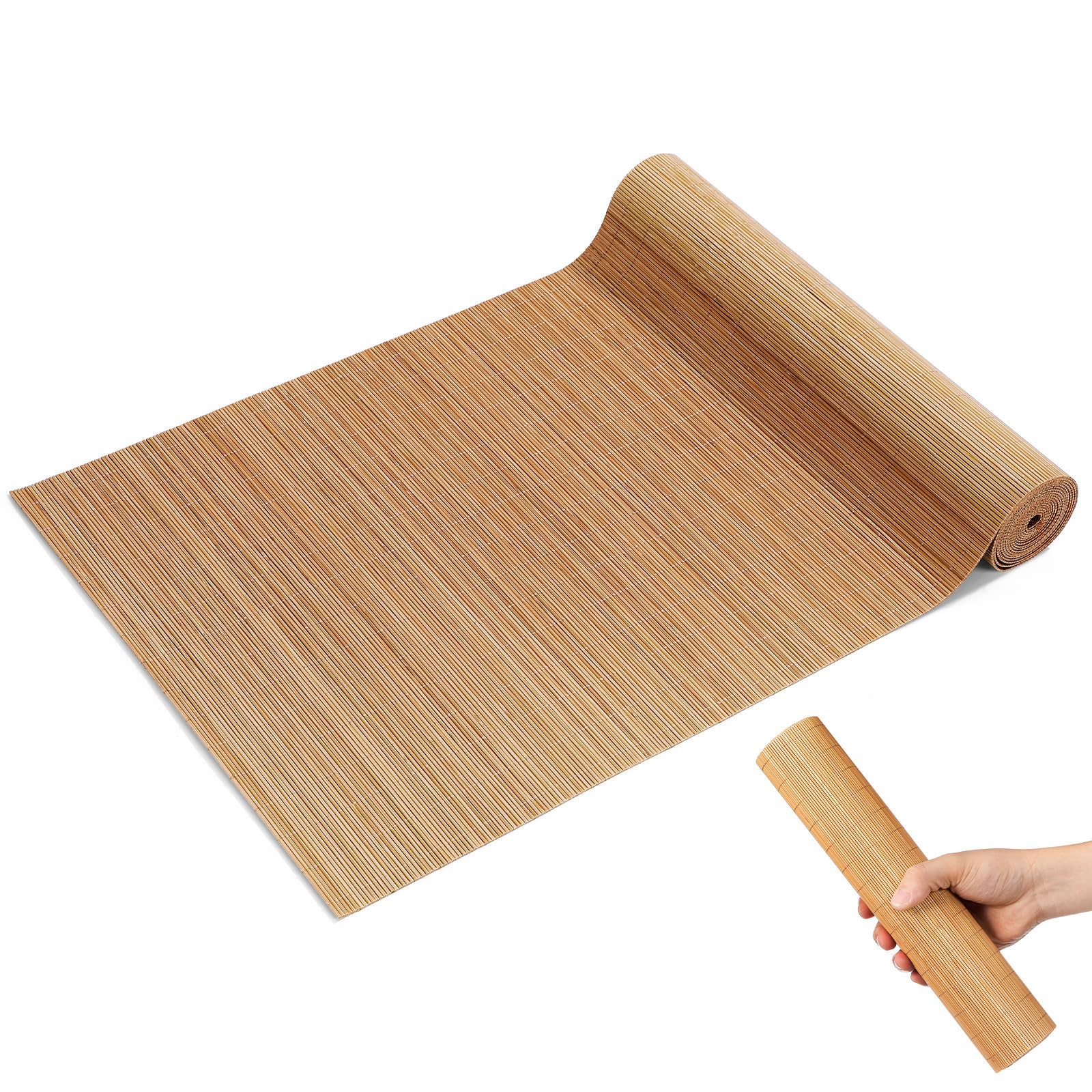 Estera de bambú cortable KOMBIUDA, mantel resistente al calor para mesa de té