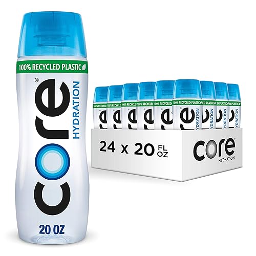 CORE Hydration Perfect - Agua mejorada con nutrientes de 7.4 pH, 20 onzas (paquete de 24)