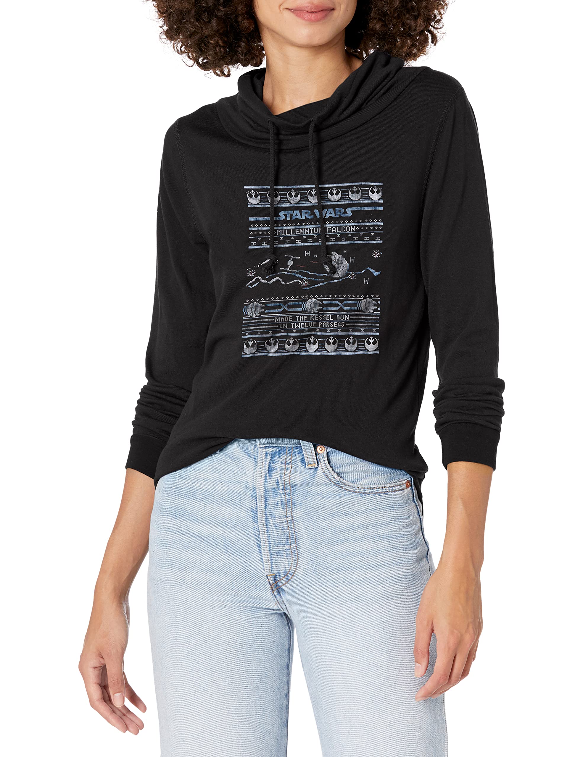 Suéter feo Star Wars Falcon Attack abrigo sin picores para mujer 3