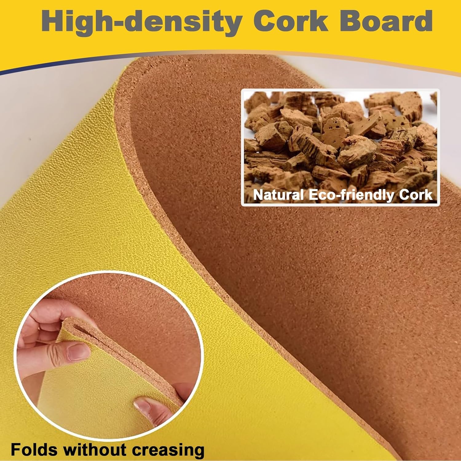 Self Adhesive Cork Roll 8mm Thick, Cork Sheet/Push Pin Board for School Room Office Wall Decorative, Pictures Calendar Bulletin Boards(Red,1.2x4.9m/48x193in)