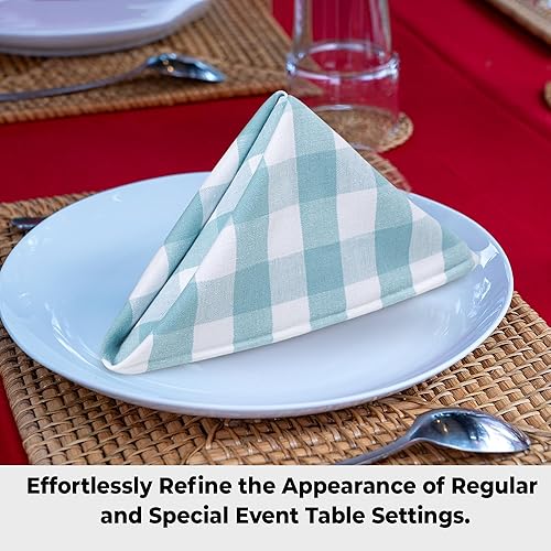 Miniatura 2 de Urban Villa - Juego de 6 servilletas de algodón para cena, servilletas de tela altamente absorbentes de 50x50 centímetros, servilletas de hotel