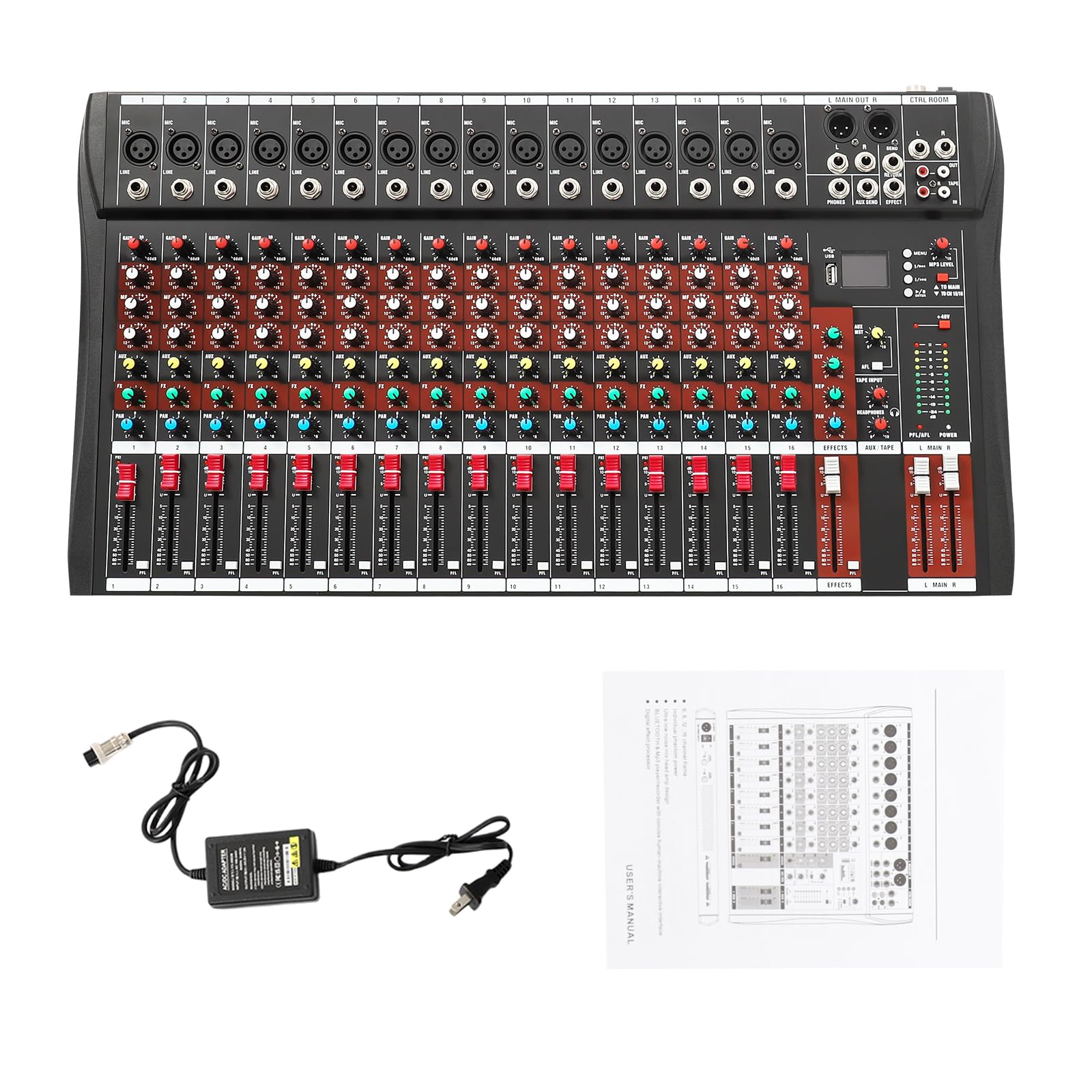 SOULS　Performance　Studio16 Amazon.com: 16 Channel Professional Audio Mixer Console Sound