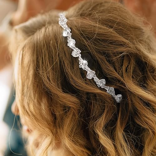 Miniatura 6 de Kigeli Cadena de cristal con adornos de diamantes de imitación, adornos de costura para manualidades, manualidades, joyería nupcial, 0.39 pulgadas