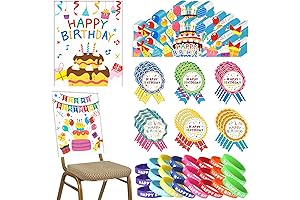 74 Pcs Happy Birthday Student Classroom Party Supplies Kits