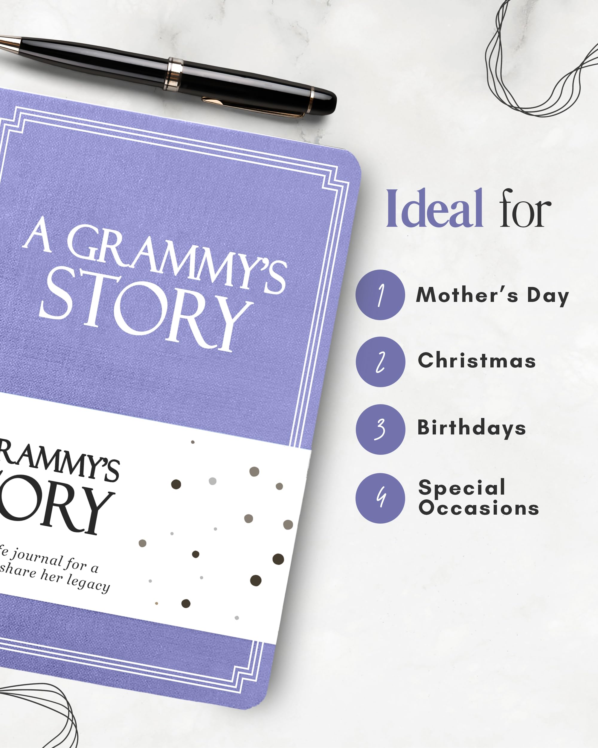 Grammy's Life Story Journal (Hardcover): ein bedeutungsvolles Andenken für Grammy, um ihre Reise & Erinnerungen zu teilen, Buch enthält über 250 prompt Fragen, sentimentales Geschenk für Muttertag