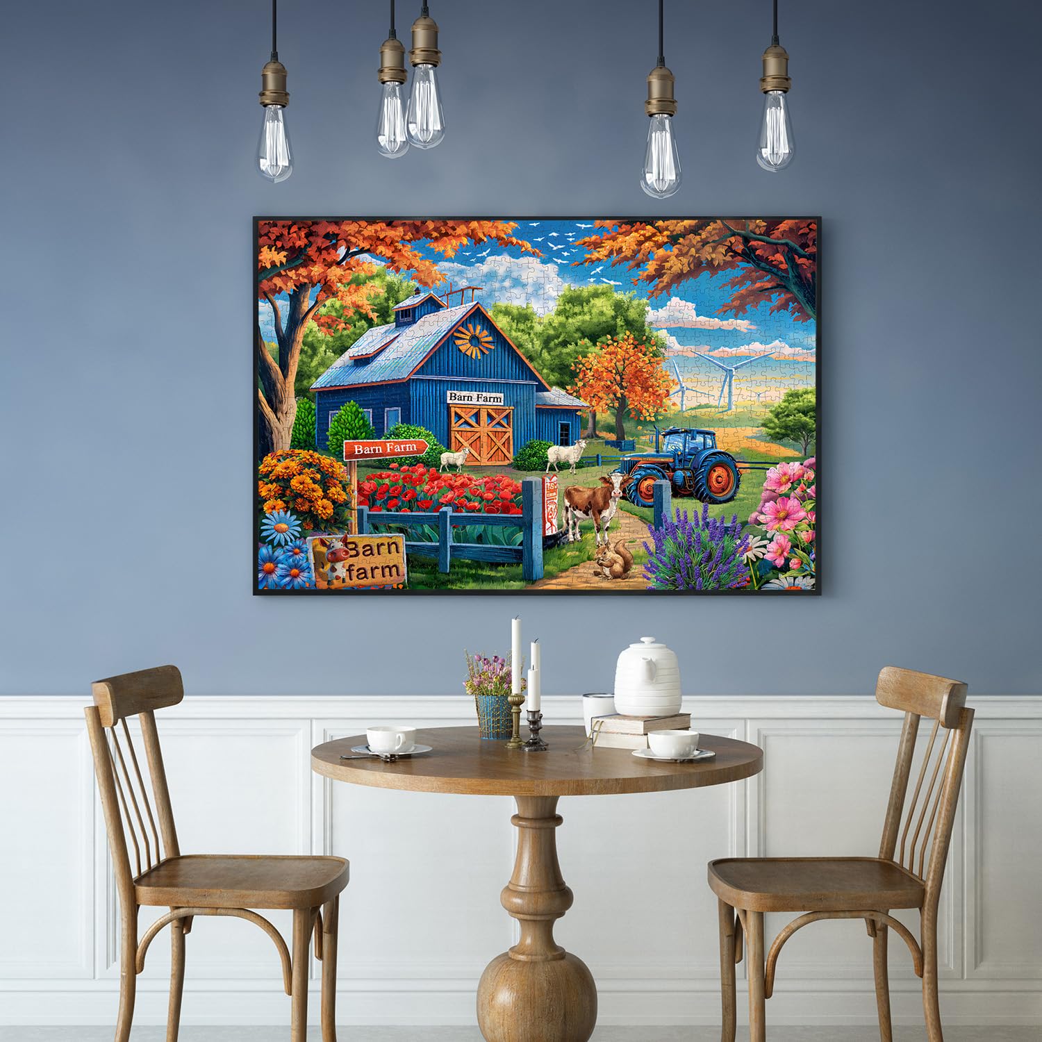 Amazon | カントリーライフファームパズル 大人用 1000ピース 秋の風景