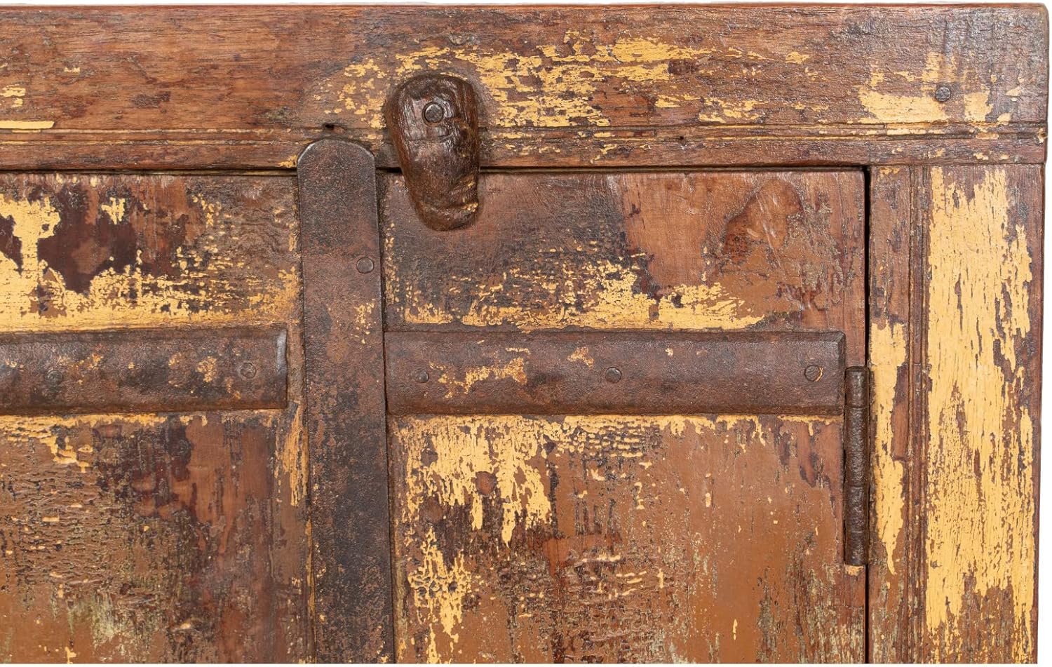 Antique Solid Wood Window 48 x 62 cm | Decorative and Functional Wooden Windows | Vintage Wood Window