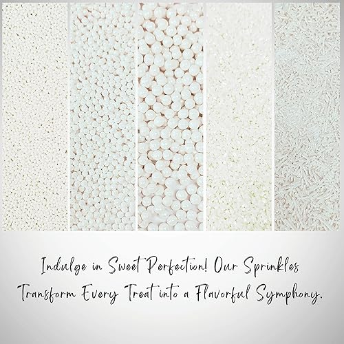 Miniatura 136 de Confect Orange Sprinkles - Mezcla comestible de espolvorear para Halloween Paquete surtido de 5 con grageas naranjas, jimmies y azúcar espumoso